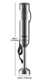 Staafmixer 4-in-1 – RVS Handblender met Hakmolen & Garde, Verzenden, Nieuw