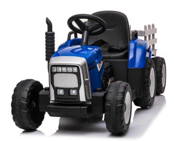 Kindertractor met aanhanger, 12V accutractor, met RC, NIEUW!, Ophalen of Verzenden, Nieuw