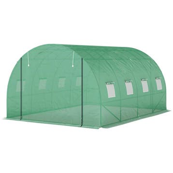 TRUUSK Foliekas 4x3x2m - 8 Ramen - Roldeur - Oprolbare Zijwa, Tuin en Terras, Verzenden
