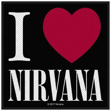Nirvana I Love Nirvana Patch officiële merchandise, Ophalen of Verzenden, Nieuw, Kleding