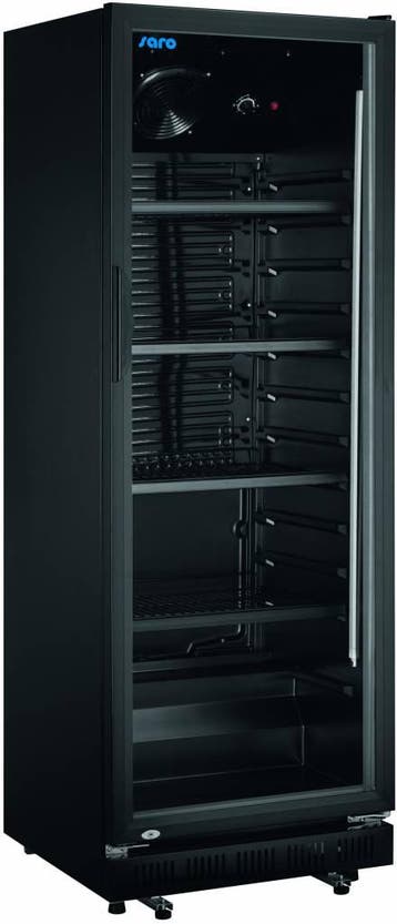 Koelkast | Zwart | Glazen Deur | 360L | W 62 x D 63,5 x H..., Verzenden, Nieuw in verpakking