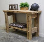Houten sidetable, Verzenden, Nieuw, Overige houtsoorten, Stoer, landelijk, eigentijds