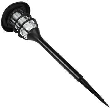 Benson Set van 3 tuinlampen - solar LED - vlameffect - ø..., Ophalen of Verzenden, Nieuw