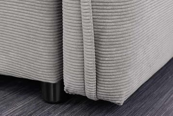 Design slaapbank APARTMENT 215cm grijs corduroy 3-zits bank, Ophalen of Verzenden, Nieuw