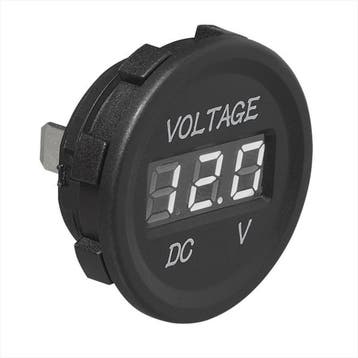 ProPlus Digitale voltmeter - inbouw - 6-30V - Ø 28 mm - b.., Ophalen of Verzenden, Nieuw