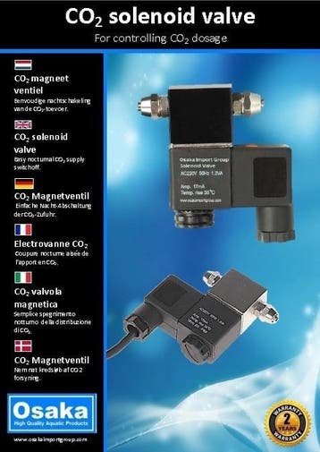 Osaka CO2 Magneetventiel PRO incl. terugslagklep, Ophalen of Verzenden, Nieuw