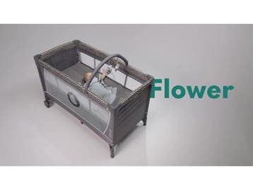 Lionelo Flower - Campingbedje 2in1 - Co-sleeper - LockGuard, Verzenden, Nieuw