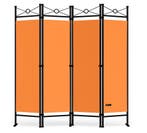Kamerscherm Inklapbaar 180 x 163cm Oranje (Meubelen), Verzenden
