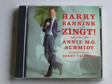 Harry Bannink Zingt! teksten van A M.G. Schmidt / Henny Vrie, Cd's en Dvd's, Ophalen of Verzenden, Zo goed als nieuw