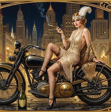 CREATIVE_HUB - The Lady and her Harley, Nieuw