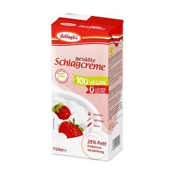 Schlagfix Plantaardige Slagroom Gezoet 1L, Verzenden, Nieuw