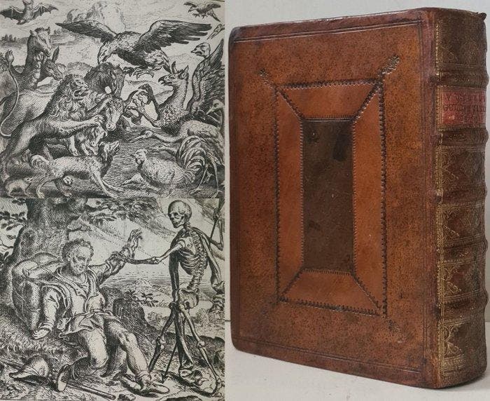 Joost van den Vondel - Emblematica; Warande der dieren +, Antiek en Kunst, Antiek | Boeken en Bijbels