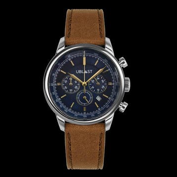 Ublast - Noble Chronograph - Sapphire Glass - REF.UBNOB40BU, Nieuw