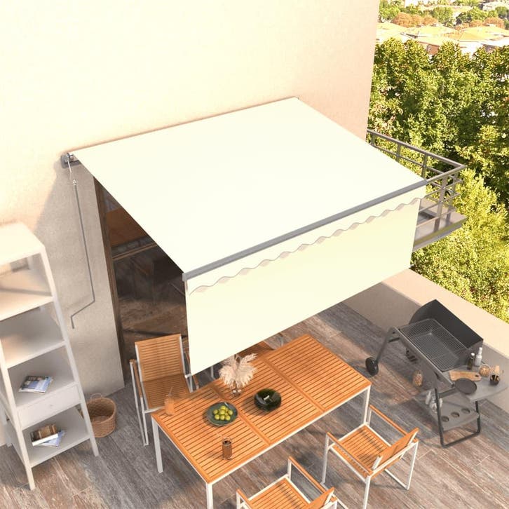 vidaXL Luifel automatisch uittrekbaar rolgordijn 3,5x2,5 m, Tuin en Terras, Zonneschermen, Nieuw, Verzenden
