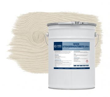 Wixx Steigerhoutbeits UV+ Vergrijsd Wit 2.5L, Verzenden, Wit, Nieuw, Beits