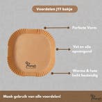 PREPAIR - Airfryer bakpapier - Vierkante papieren filters-, Witgoed en Apparatuur, Airfryers, Ophalen of Verzenden, Zo goed als nieuw
