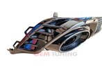 Diffuser geschikt voor A6 S6 C8 | RS-Style | 18-25 | S-Line, Auto-onderdelen, Carrosserie en Plaatwerk, Nieuw, Achter, Bumper
