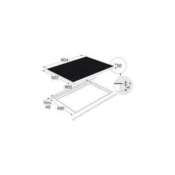 ATAG HI29671SV Inductiekookplaat - 90 cm, Verzenden, Nieuw
