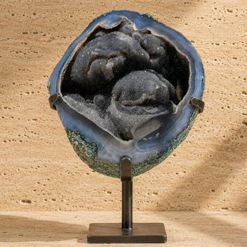Natuurlijke agatgeode Galaxy Druzy met, Verzamelen