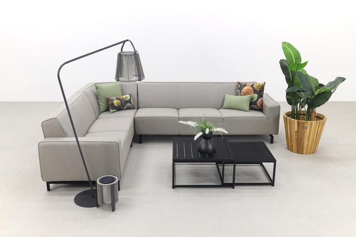 VDG Boavista/Royalty Sunbrella loungeset - Grey - 5-delig -, Tuin en Terras, Tuinsets en Loungesets, Loungeset, Nieuw, Overige materialen