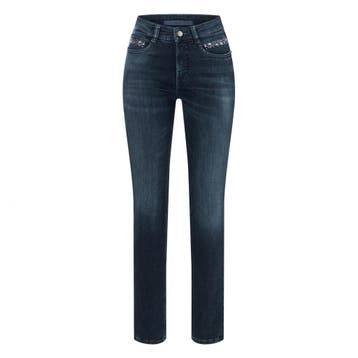 MAC • donkerblauwe Angela stars jeans • 36, MAC, Verzenden, Nieuw, Blauw