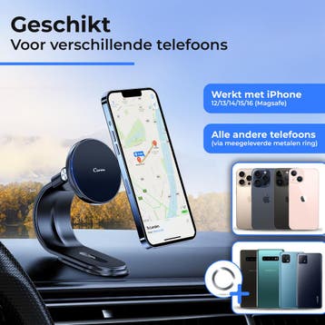 2dekans | Carme MagSafe Telefoonhouder - Zwart, Ophalen of Verzenden, Zo goed als nieuw