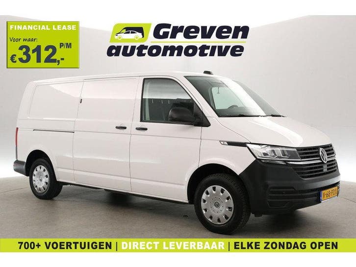 Volkswagen Transporter 2.0 TDI L2H1 | Airco | Cruise |, Auto's, Bestelauto's, Handgeschakeld, Diesel, Wit, Euro 6, Volkswagen