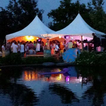 (Zuid-Holland e.o.) PVC Pagode &amp; Partytent te huur/huren, Met catering, Café of Restaurant