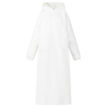 vidaXL Deken hoodie Wit M Fleece en Flanel, Verzenden, Nieuw