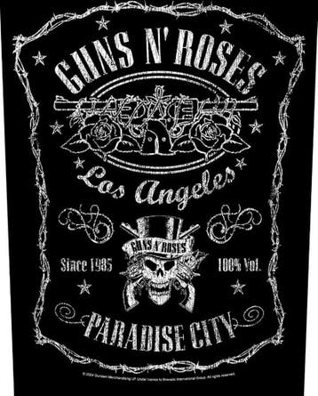 Guns N Roses Paradise City Backpatch officiële merchandise, Ophalen of Verzenden, Nieuw, Kleding