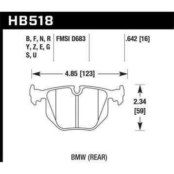 Hawk 01-06 BMW 330 / 97-01 740I / 96-01 750IL / 03-06 BMW M3, Auto-onderdelen, Ophalen of Verzenden, Nieuw