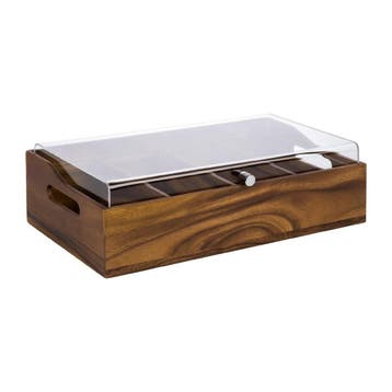 APS bestekbak met deksel 510x280mm lichtbruin, Verzenden