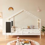 Kinderbed Lorenskog huisbed met matras 200x90 cm wit [en.cas, Verzenden, Nieuw