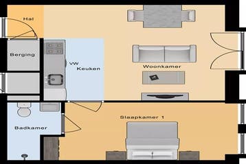 Appartement Achterom in Emmeloord, Via bemiddelaar, Appartement, Emmeloord, Flevoland