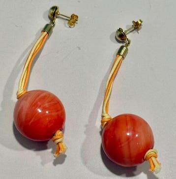 Verguld, Murano-glas - Oorbellen - Murano-glas