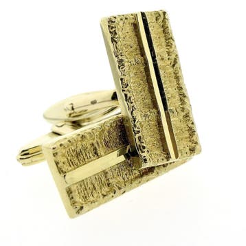 Vintage gouden manchetknopen, Sieraden, Tassen en Uiterlijk, Manchetknopen, Ophalen of Verzenden, Gebruikt, Goud