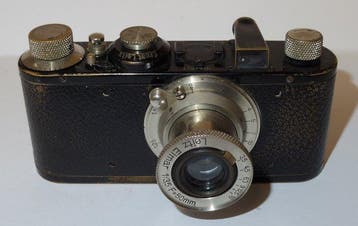 Leica I model C - black nickel - very original - 1931 - with, Verzamelen