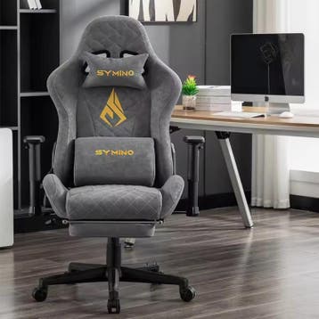 Vintage PU-Lederen Gamingstoel Ergonomisch en Comfortabel, Verzenden, Nieuw