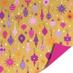 3m Cadeaupapier Christmas balls - Funky colors (Inpakpapier), Diversen, Cadeaupapier, Ophalen of Verzenden, Nieuw