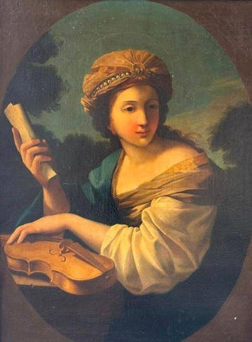 Scuola italiana (XVIII), After Romanelli - Santa Cecilia