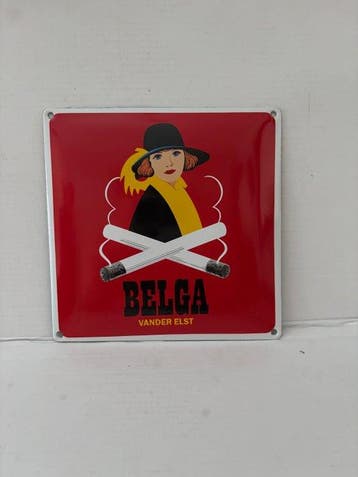 Belga - Emaille plaat - Staal