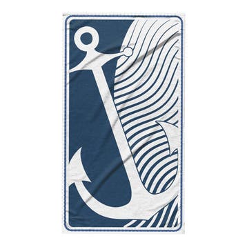 Strandlaken Anchor 100x180 cm, Verzenden, Nieuw