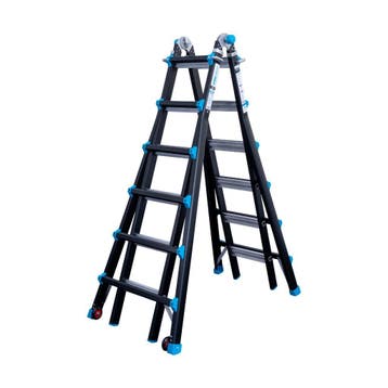 Professionele vouwladder Eurostairs 4x6, Verzenden, Nieuw, Ladder, Opvouwbaar of Inschuifbaar