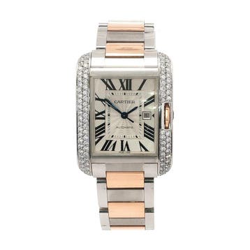 Vintage Cartier Tank Anglaise horloge 18 kt, Ophalen of Verzenden, Nieuw