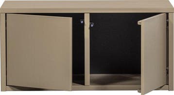 WOOOD Turner Opbergbank - Grenenhout - Mud/Bruin - 39x80x44, Verzenden, Nieuw