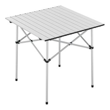Tuintafel Castilenti klaptafel 70x70x70 cm zilverkleurig [en, Verzenden, Nieuw