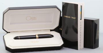 Omas - 360 big model black - Vulpen, Nieuw