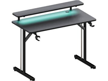 Lugia Pro Gaming Bureau - 80x50x88 cm - RGB LED Verlichting, Verzenden, Zo goed als nieuw