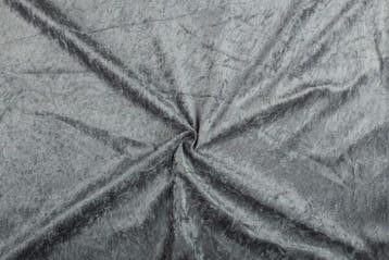 Velours stof – Antraciet, Hobby en Vrije tijd, Stoffen en Lappen, 120 cm of meer, Ophalen of Verzenden, Polyester, Grijs