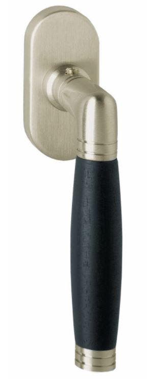 Intersteel raamkruk Ton 222 nikkel mat/ebbenhout, Verzenden, Nieuw